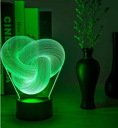 3D Touch LED Night Light with Seven Colors