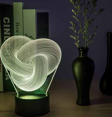 3D Touch LED Night Light with Seven Colors